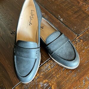 Life stride velocity 2.0 black loafers new